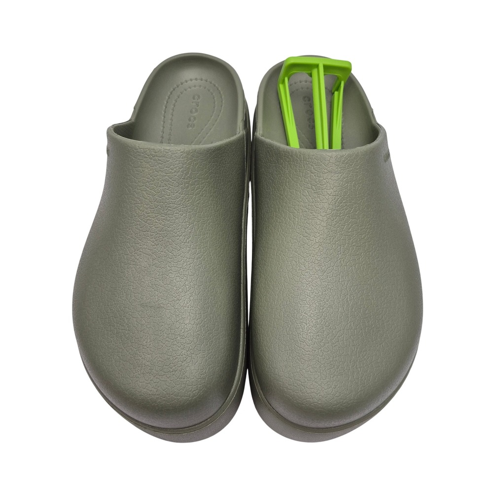 Crocs Dylan 2" Platforms Clogs Women's 7 Shoes Green Deep heel cup 209869-001